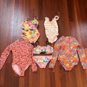 BUNDLE OF 5 swimsuits size 4/5